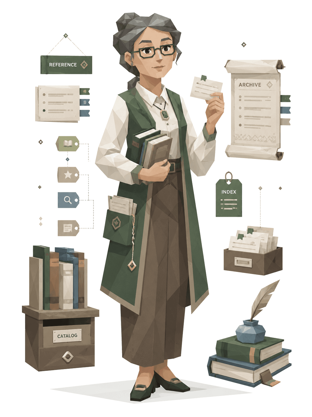 AIPI Librarian profile character